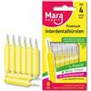 MARA EXPERT Spazzolino interdentale giallo MARA EXPERT | 0,7 mm ISO 4 media larghezza | 8 spazzole interdentali | Bioplastica | Spazzole per spazi interdentali | Con sapore di menta - clorexidina - Fluoro
