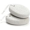 zoerbufan 2 Pezzi Pietra Pomice Naturale per Piedi e Mani, Lava Pedicure Tools Rimozione Del Callo Della Pelle Dura, Pietra per Pedicure(Grigio-New)