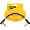 MONKEY LOOP Pro Link Pedal Guitar Patch Cable 15 cm Jack Acodado a Jack Acodado