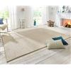 BT Carpet Wolly Tappeto Tessuto Piatto a Pelo Corto, Effetto Lana, Stile skandi, Sala da Pranzo, Soggiorno, cameretta dei Bambini, Camera da Letto, Crema, 80 x 300 cm, Polipropilene