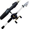 ZythrXLate Canna da Pesca Fibra di Carbonio Canna da pesca al lancio Combo telescopica in carbonio e mulinello baitcasting Kit canna viaggio portatile Baitweight 10-30g per Pesca Mare Fiume