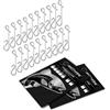 AMZfishing® 20x Connettori Senza Nodo per Pesca Taglia S-XXL | Connettori per Filo Senza Nodo | Connettori per Filo | Accessori da Pesca | No Knot Connector | Lega Nodo | Swivel da Pesca (40, c: L)