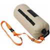 Wswqop Galleggiante da Nuoto Esterno Borsa Galleggiante Trasportabile Resistenza in Acqua PVC Tela Impermeabile Supporto Portatile Adatto per Nuoto Esercizi Attività Esterne, Cachi, 10KG Con Cintura