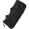 FortunateSweet Borsa portatile da campeggio per picchetti e martello da tenda, organizer in tela resistente alle intemperie con manico, colore cachi, lunghezza 35 cm, Nero , Organizer funzionale