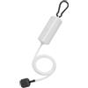 Drawup Pompa d'aria portatile USB per acquari, kit di ossigenatore silenzioso per acquari con tubo aereo da 90 cm (USB bianco (DC5V))