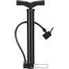 MFMEXUL Pompa Bicicletta Gonfiatore Manuale Valvola Doppia Cilindro Acciaio Base Antiscivolo Kit Accessori Adatta a Pneumatici Bambini, Argento, Corto