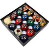 Folpus Biliardo Set di Palline Americane da Tavolo Palline da Gioco Numerate in Resina per Prestazioni Professionali Adatto per Partita Allenamento, TP-B109 Palla Di Cristallo TV