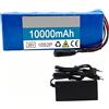GAOZITAIGZ Batteria Per E-Bike E Monopattino Elettrico 36V 10Ah, Batteria Agli Ioni Di Litio Impermeabile, Pacco Batteria Sostitutivo Con Caricabatterie (36V 10AH),XT60+JST