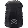 ZRHWSPD Coprizaino Impermeabile Outdoor Backpack Waterproof Rain Cover Reflective Bag Dust for Hiking Mountaineering Travel 18-45L Use(Black-M-30-40L)