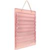 Folpus Porta Medaglie Parete Supporto Display Cinture Appendibile Medaglie Taekwondo Organizzatore Feltro Scomparti Trasparenti Adatto per Camera da Letto Palestra Arti Marziali, Rosa