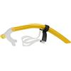 Domary Tubo di Respirazione in Silicone per Boccaglio per Nuoto con Resistenza Ridotta lo Snorkeling Immersioni Adulti Tutore la Testa Regolabile 1 unità (Gialla)