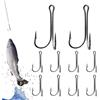 Generico Amo Da Pesca 10 Pezzi Anti-Fuga In Acciaio Ad Alto Carbonio
