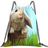 Generic Unisex Coulisse Tasche Easter Bunny Sacca Ginnastica con Coulisse Zaino da Viaggio per Yoga Viaggi Festival 36X42Cm