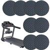 Générique Treadmill Walking Mat, 8 x non slip Floor Protection Pad, 3,94 x 3,94 x 0,2 pollici, Shock Absorbing Double Sided Workout Machine Padding, Round Carpet Protection for Indoor Gym