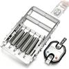 ZephPerton Dinamometro Manuale In Acciaio Inox 304, Tester Di Forza Di Presa Con 4 Molle Regolabili, Distanza Di Presa Regolabile Da 10 A 31 Mm, Impugnatura Antiscivolo, Portata Massima 150 Kg/330 Libbre