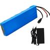 GAOZITAIGZ Batteria Agli Ioni Di Litio Da 36V 10Ah Per E-Bike, Batteria Ricaricabile Con Caricabatterie; Adatta Per Biciclette Elettriche, Scooter E Go-Kart. (36V 10AH),XT60