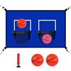 Générique Trampolino basket Hoop, portatile pallacanestro Goal with Waterproof Net, Includes Balls and Pump, Fun Sports Toy for Kids, Ideal for Playground, Backyard, and Indoor Use