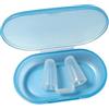 alloneslife Clip per naso in silicone per nuoto, comoda protezione per il naso, blocca l'ingresso dell'acqua, per snorkeling e attività subacquee, impermeabile, con scatola portaoggetti