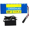 CQHZCL Batteria Per E-Bike 36V 10Ah, Batteria Ricaricabile Agli Ioni Di Litio Con Caricabatterie, Batteria Impermeabile Per Bici Elettrica, Batteria Per Monopattino Elettrico (36V 10AH),T