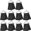 Generico Set da 10 Fibbie Triangolari Metalliche per Trampolino, Anelli e Fettuccia per Rete e Tessuto, Accessori Funzionali per attività Outdoor e Sicurezza