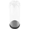 Kichvoe Contenitore Facile Tennis e Pvc Palline da Trasparente in Coperchio Nero, Leggero Resistente All'usura da Trasportare, da Mettere in Borsa in Auto