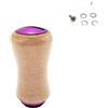 Drawup Pomello per mulinello da pesca in sughero naturale per Stella per stradic - Manico liscio e confortevole, 39 x 19,7 mm, argento viola (argento, 2 set)