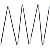 FortunateSweet Asta di ricambio per tenda in fibra di vetro, 3,2 - 3,9 m, per campeggio, escursionismo, kit di riparazione nero (3,2 m)