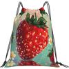 kkvhhyuo Mango - Zaino con coulisse stampato, grande, pieghevole, con cinghie regolabili, per sport, viaggi, nuoto, scuola, Isola di Cuba, One Size, Zainetto