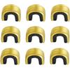 HYTROVE 10pezzi Fibbie in Rame per Corda D'arco Nero, Clip per Fissaggio Poggiafreccia per Tiro Arco Ricurvo e Composto, Accessori per Tiro Arco