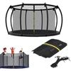 Generic Rete di sicurezza per trampolino, rete di nylon 305 cm, 30 x 27 x 10 cm, resistente alle intemperie, rete protettiva per esterni, cortile, giardino, patio, trampolino, barriera di sicurezza per