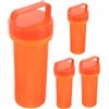 TOVINANNA Set 4 Pezzi Scatole Portaoggetti Compatte e Resistenti agli Urti in Plastica Arancione per Riparazioni Kayak e Paddle Board Durante Avventure Acquatiche