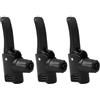 HAKIDZEL Adattatore Testa Pompa Bici Doppia 3 Pezzi Leggero Plastico Nero