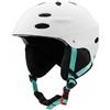 Wswqop Casco Protettivo con Guo Resistente per Adulti con Ventilazione E Imbottitura Confortevole per Snowboard Escursioni Adatto per Sport Invernali Slope Stagionali Montagna, Bianco, M【55-58CM】