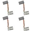 PJFXUIZ Spazzola di Carbone 4 Pezzi Set per Motore fuoribordo 4T 200HP 225HP 250HP 300HP Tilt 69J-43891-00 69J-43891
