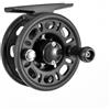 Drawup Mulinello da pesca a mosca in nylon leggero con cuscinetti 1+1BB per pesca su ghiaccio e acqua dolce, nero (C)