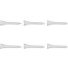 Naroote Set da 50 Tee da Golf, Legno d'Acero Resistente con Finitura Bianca, Perfetti per Migliorare la Distanza e la Precisione negli Sport all'Aria Aperta (42 mm)