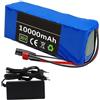CQHZCL Batteria Per E-Bike E Monopattini Elettrici, Pacco Batteria Ricaricabile Al Litio Con Caricabatterie, Batteria Impermeabile Per Biciclette Elettriche E Go-Kart (36V 10AH),XT90+JST