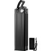 MXSYIEVH Batteria per Bicicletta Elettrica Pieghevole 36V 48V Batteria di Ricambio per Bicicletta Elettrica 15Ah 20Ah 25Ah con Caricabatterie e Maniglia per il Trasporto Batteria Bici 3,36V 20Ah