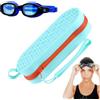 Generico Silicone Swim Goggles Case - Waterproof Protective Pouch | Drain Hole Holde
