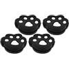 jojofuny Ammortizzatori per Ridurre Vibrazioni 4 Pezzi in Silicone Nero Aumentare Comfort e Consistenza per Racchetta da Tennis Durante Gioco a Tennis