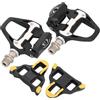 Rengue Pedali Senza Sgancio Rapido per Bici da Strada, Pedali da Ciclismo Compatibili SL in Lega di Alluminio con Tacchette, Perno in Acciaio Al Cromo 9 16, Design Antiscivolo Autobloccante per