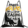 Generic Stampa Borsa Coulisse Throw Me To The Wolves And I Will Return Leading The Pack Sacca Sportiva Palestra con Coulisse Zainetti per All'Aperto Festival Spiaggia 36X42Cm