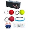 Generic Palla da boxe con fascia per la testa, con fasce per le mani