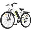 TIGUOWISH C29PRO Bicicletta elettrica per adulti, batteria rimovibile 48 V 20 Ah, motore per tutto il territorio, mountain bike a 21 velocità, freni a disco sicuri, display LCD intelligente