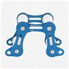 Fzaqwen Rope Protettore Angolare Dispositivo con Cuscinetti a Sfera Alluminio Antiusura Rulli Regolabili Flessibili Protezione per Arrampicata Lavori Edili Industria Soccorso, Blu