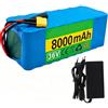 CQHZCL Batteria Per E-Bike 36V 8Ah, Batteria Ricaricabile Agli Ioni Di Litio Con Caricabatterie, Batterie Per Monopattini E Biciclette Elettriche (36V 8AH),T