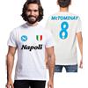 Intermezzo T-Shirt Maglietta Napoli Shirt Scott Campioni d'Italia 2025 McTominay Campione Squadra Cuore 4 Tifosi Tifoso Logo Scudetto Partenopei Giocatore Napoletano (Bianco, XS)