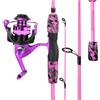 ZythrXLate Canna da Pesca Fibra di Carbonio Canna da pesca combinata 1,66 m a 5 sezioni e mulinello spinning Retio .2: for set d'acqua dolce in acqua di mare per Pesca Mare Fiume