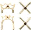 Artibetter 4 Pezzi Ponte da Biliardo Portatile in Lega di Zinco-Alluminio, Antiruggine e Facile da Usare, Accessorio Professionale per Stecca da Snooker per Biliardo da Casa