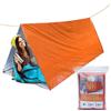 Generic Tenda tubolare in alluminio, 150 x 237 cm, di sopravvivenza per 2 persone, antivento, impermeabile, sacco a pelo, telone, , per escursionismo e alpinismo